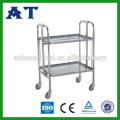 Surgical Trolley 2 shelves stainless steel frame and shelves